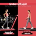 thumbnail image 3 of SuperFit 2.25HP 2 in 1 Folding Treadmill Remote Control W/ APP Control Speaker Red, 3 of 10