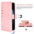 thumbnail image 4 of Wallet Case for iPhone 11 Pro 5.8 inch, Blocking Card Slot Stand Shockproof TPU Interior Case PU Leather Magnetic Protect Flip Cover Compatible with iPhone 11 Pro 5.8 inch, Pink, 4 of 5