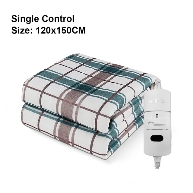 Couvre-matelas Électrique 220V Chauffant avec Thermostat Réglable Protection contre la Surchauffe Chauffage Rapide