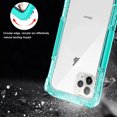 thumbnail image 4 of Mignova For iPhone 11 Pro Waterproof Clear Case,Rugged Bumper Full-Body Heavy Duty Protection Phone Case Clear Cover for Apple iPhone 11 Pro 5.8 inches 2019(Green), 4 of 6