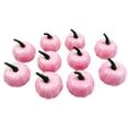 thumbnail image 2 of Fridja 10 Pcs Halloween Mini Artificial Pumpkins Fall Harvest Pumpkins Simulation Pumpkins Decorative Faux Pumpkins for DIY Wreath Decoration, Pink, 2 of 3