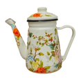 thumbnail image 3 of GROWTH TANK Enamel Coffee Pot Reusable Sturdy Multiuse 1.2L for Kitchen Household Office Green Leaves, 3 of 9