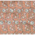 thumbnail image 4 of oneOone Coton Biologique Popeline Sergé Feuilles & Imprimé Floral BTY 42 Pouces de Large, 4 of 4