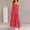 Red, variant on Pisexur Dresses Women Beautiful Summer Dress for Women's Loose Casual Striped Hem Adjustable Buckle Suspender Dress Orange,S