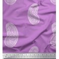 thumbnail image 1 of Soimoi Rayon Fabric Paisley Block Printed Fabric 1 Yard 42 Inch Wide, 1 of 3