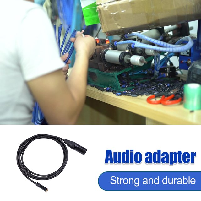 Dual Shielded Audio Cable Wear-resistant Plug Sound Card Wire Switch Adapter Video Camera Switch Home Supplies for Smartphone Microphone Music Player 2m