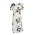 thumbnail image 4 of Babysbule Liquidation Robes d'Été pour Femmes Robes d'Été Décontractées pour Femmes Col en V Manches Courtes Imprimées avec Poche, 4 of 5