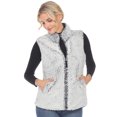 thumbnail image 1 of White Mark Veste Sherpa à Fermeture Éclair pour Femme, 1 of 6