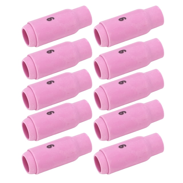 Welder Torch Cups, TIG Welding Cup Durable Quick Heat Dissipation 10N48 10Pcs For PTA-17 PTA-18