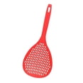thumbnail image 1 of Strainer Long Handle Heat-resistant Kitchen Skimmer Sifter Plastic Cooking Sieve Scoop Spoon, Red, 1 of 7