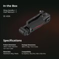 thumbnail image 4 of SmallRig Poignée Réglable pour DJI RS Series, Contrôle de Mise au Point, Charge Max 13.2lb, Fonctionnement Joystick, Commutation de Mode, Centrage/verrouillage - 4326, 4 of 9
