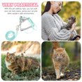 thumbnail image 3 of WASHWEPE 1 Set Cat Leash and Harness Rust-Proof Metal One-Hand Operation for Cat Walking Harness Leash, 3 of 8