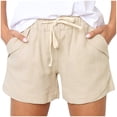 thumbnail image 1 of Birdeem Womens Plus Size Drawstring Casual Elastic Waist Pocket Loose Solid Shorts Pants, 1 of 6