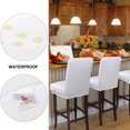 thumbnail image 4 of PiccoCasa Waterproof Bar Stool Covers for Counter Height Side Chair Covers White 4, 4 of 9