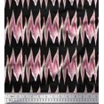 thumbnail image 1 of Soimoi Poly Georgette Fabric Zig Zag Abstract Print Fabric by the Yard 52 Inch Wide, 1 of 3