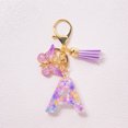 thumbnail image 1 of TopLLC Tools&Home Improvement Initial Letter Keychains For Women Tassel Purple Cute Car Keychain For Wallet Backpack Bag A chopper, 1 of 4