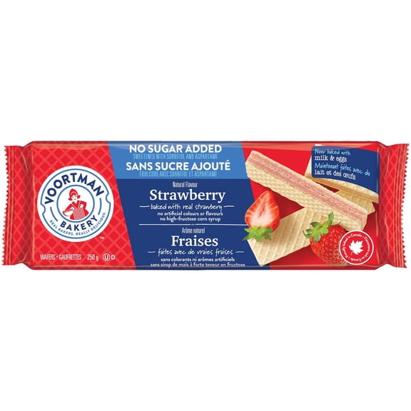 San Sucre Ajoute Fraises Biscuits-gaufrettes