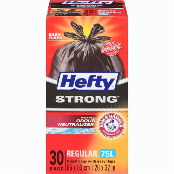 Strong Easy Flaps Garbage Bags Regular 75 L