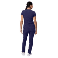 thumbnail image 2 of Adar Addition Go-Higher Scrub Set For Women - Notched V-Neck Scrub Top & Skinny Cargo Scrub Pants, 2 of 7