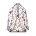 thumbnail image 5 of Nautical Vintage Ocean Backpack Waterproof Scratch-Resistant School Bag with Starfish, Seashells, and Anchor Print, Breathable Foam Padding, Adjustable Straps for Student and Students, 5 of 5