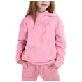 thumbnail image 1 of FhsagQ Outfits for Girls Children's Hoodie Set with Bow Print Girls Spring Outfits Size 8/9 Spring 12-13 Years, 1 of 4