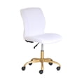 thumbnail image 4 of Mainstays – Fauteuil de bureau en velours duveteux, 4 of 9