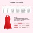 thumbnail image 5 of Ocealan Robe de Danse Latine Jazz pour Filles Enfants Costume de Danse Tango Rumba Samba Brillant Justaucorps à Franges Bleu 12, 5 of 5