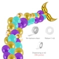 thumbnail image 3 of Mermaid Balloon Arch Kit Fish Tail Balloon Garland Kit Theme Party Decorations for Wedding Birthday Party Decor, 3 of 7