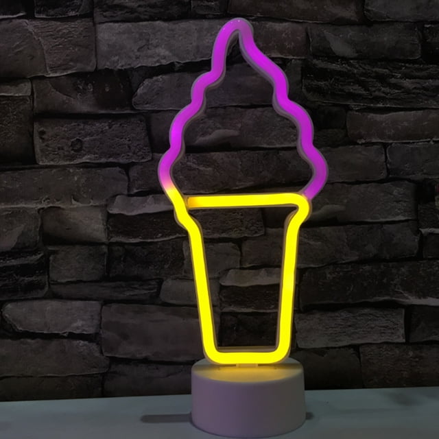 Labymos Cute Design Night Light Beside Lamp 3 * AA Cell Operated USB Powered Portable for Home Decoration Deco Birthday Present Gift