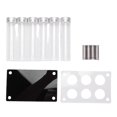 thumbnail image 2 of 6Pcs Transparent Glass Coffee Bean Display Tube Storage Tubes Set, Airtight Sealing, Display Stand, High Borosilicate Glass, DIY Home Decoration, for Shop Displays, 2 of 7