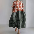 thumbnail image 1 of Hamky Robe T-Shirt Robe Maxi Robe à Manches Courtes Robe pour Femmes Grande Taille Surdimensionnée Ample Bohème Florale Coton Robes Maxi Fluides Décontractées Amples Longue Robe Robes Modestes Robes pour Femmes Robe Noire TTG, 1 of 4