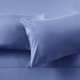 thumbnail image 2 of 1000 Thread Count 100% Egyptian Cotton 3-Piece Flat Sheet (1 Flat + 2 Pillow Covers) Solid Pattern, 2 of 5
