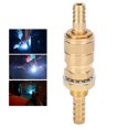 thumbnail image 4 of Quick Connector Fitting Solid Brass Quick Connector Quick Hose Connector Fitting Water Cooled Tig Welding For MIG TIG Welder Torch Yellow, 4 of 8