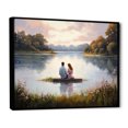 thumbnail image 2 of Designart Romantic Landscape framed wall Art, Romantic Landscape Tranquil Charm I , Romantic Landscape Large framed wall art decor, Multi-Color Traditional black framed wall art, black frame, 2 of 5