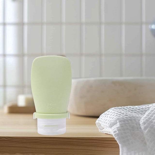 60ml Cosmetics Sample Empty Bottle Shampoo And Shower Gel Extrusion Travel Plastic Bottle Set Portable Wash Flip-top For Easy Squeezing