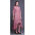 thumbnail image 3 of Bimba Kurtis Indiennes à Blocs Floraux Roses pour Femmes Anarkali Kurti Imprimé Long Asymétrique Coupe Régulière Tunique-Moyen, 3 of 5