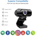thumbnail image 2 of Video Calling Recording Conferencing Live Class Webcam,1080P Full HD Webcam USB Desktop & Laptop Webcam Live Streaming Webcam with Microphone Widescreen HD Video Webcam, 2 of 6