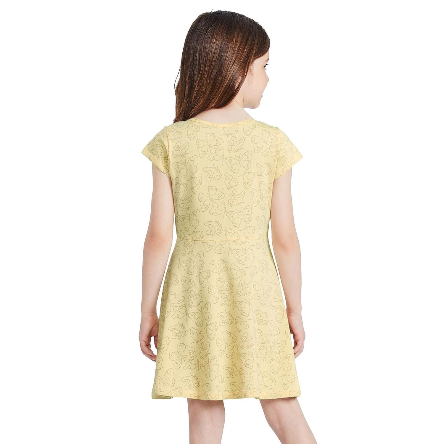 Robe patineuse à manches courtes George pour filles