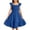 Blue, variant on Christmas Dress Kids Rare Additions Girls Dresses Girls Summer Dresses Smocked Sleeveless With Pockets
