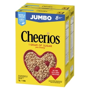 Original Cheerios Breakfast Cereal, Jumbo Size, Whole Grains, 500gx2