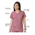 thumbnail image 3 of Adar Pro Heather Breakthrough Plus Ensemble de Sarrau pour Femmes - Haut à Col en V Amélioré et Pantalon à Multiples Poches, 3 of 7