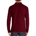 thumbnail image 4 of RXIRUCGD Blouse Décontractée pour Homme à Blocs de Couleur, Manches Longues, Col Rabattu, Bordeaux, Taille : 3TG, 4 of 5