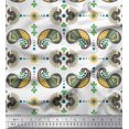 thumbnail image 1 of Soimoi Moss Georgette Fabric Dot,Floral & Paisley Decor Fabric Printed Yard 42 Inch Wide, 1 of 3
