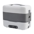 thumbnail image 2 of EGNMCR Electric Heating Portable Heater, Double-layer Intelligent Reservation Home Lunch Box, Cooking, 4 Removable 304 Stainless Steel Containers, Heating lunch, 2 of 9