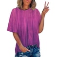 thumbnail image 1 of Wolfast T-Shirts pour Femmes Mode T-Shirt Imprimé Manches Courtes Blouse Col Rond Hauts Décontractés Manches Courtes Blouses pour Femmes, 1 of 9