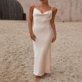 thumbnail image 3 of Women‘s Long Bodycon Dress with Spaghetti Straps, 3 of 8