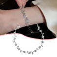 thumbnail image 4 of ruzhgo Ladies Rhinestone Bracelet Anniversary Birthday Party Wedding Engagement Dating Decor Hand Chain Jewelry for Woman Type 1 Type 2, 4 of 6