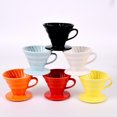 thumbnail image 4 of Ceramics Coffeepot Handmade Coffee Maker Creative Coffee Kettle Practical Coffee Filter Cup for Home Office (Red, 1-4 Cups), 4 of 8