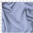 thumbnail image 4 of Soimoi Blue Rayon Fabric Leaves & Floral Geometric Print Sewing Fabric Yard 56 Inch Wide, 4 of 5