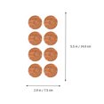 thumbnail image 2 of ELAYARD 1Set Light Brown Wooden Sticky Labels Self Adhesive for Wedding Birthday and Mailing Labels, 2 of 8